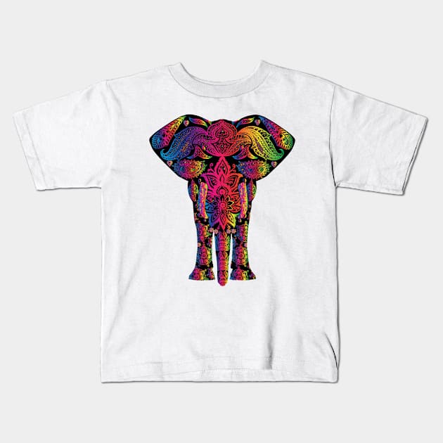 Elemental Elephant Kids T-Shirt by Winterplay